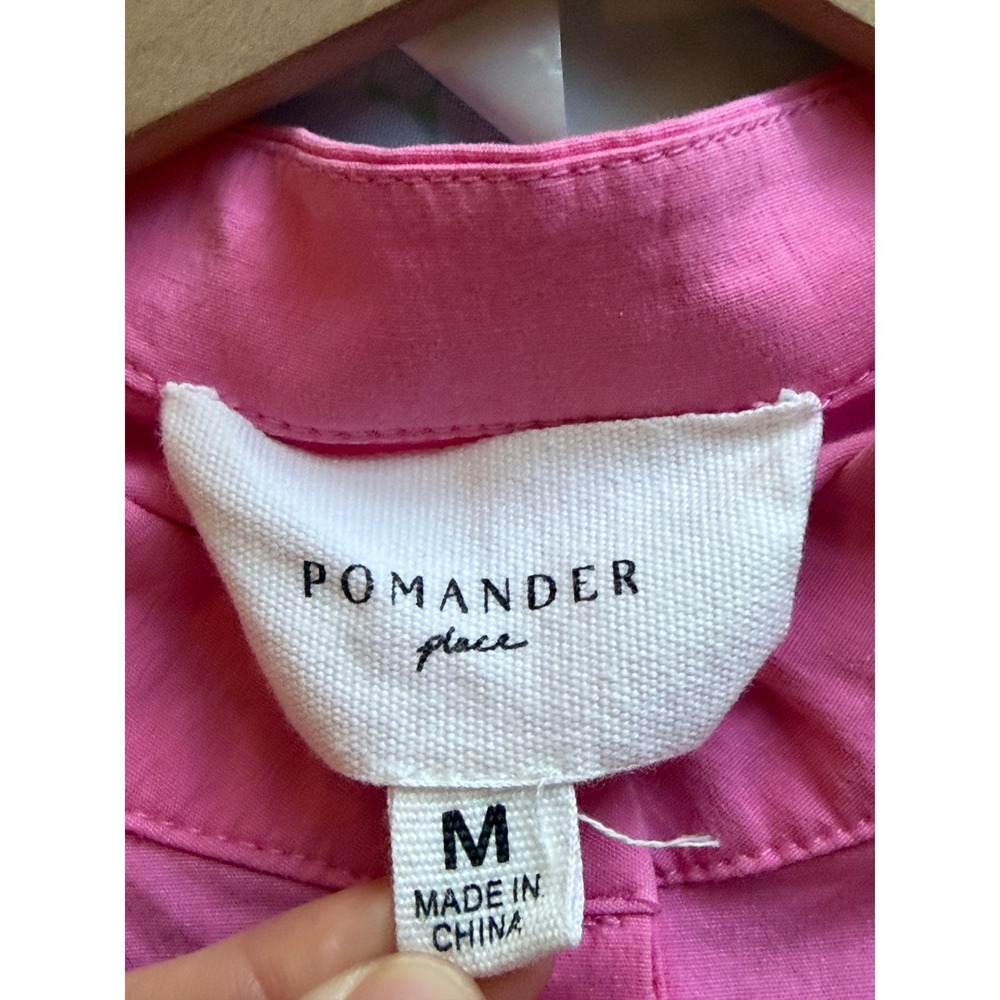 Tuckernuck x Pomander Place | Chelsea Pintuck Dress M Pink Mini Y22657T - Picture 7 of 12